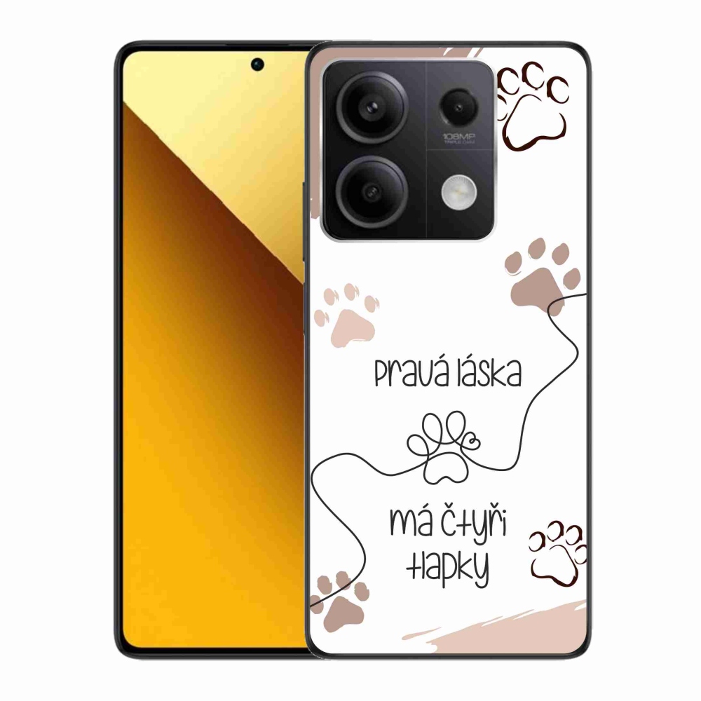Gelový kryt mmCase na Xiaomi Redmi Note 13 5G - psí motiv 1 bílé pozadí