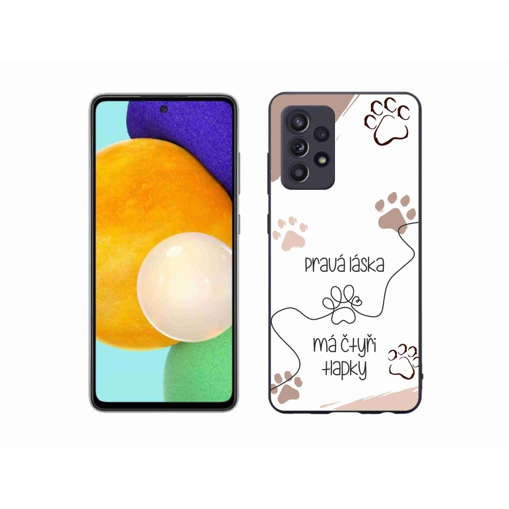 Gelový kryt mmCase na Samsung Galaxy A52s 5G - psí motiv 1 bílé pozadí