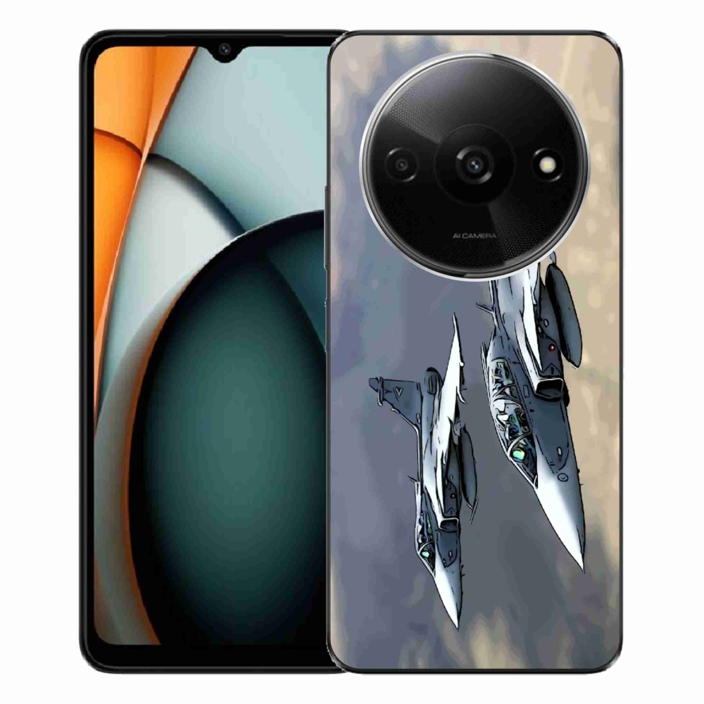Gelový kryt mmCase na Xiaomi Redmi A3 - stíhačky