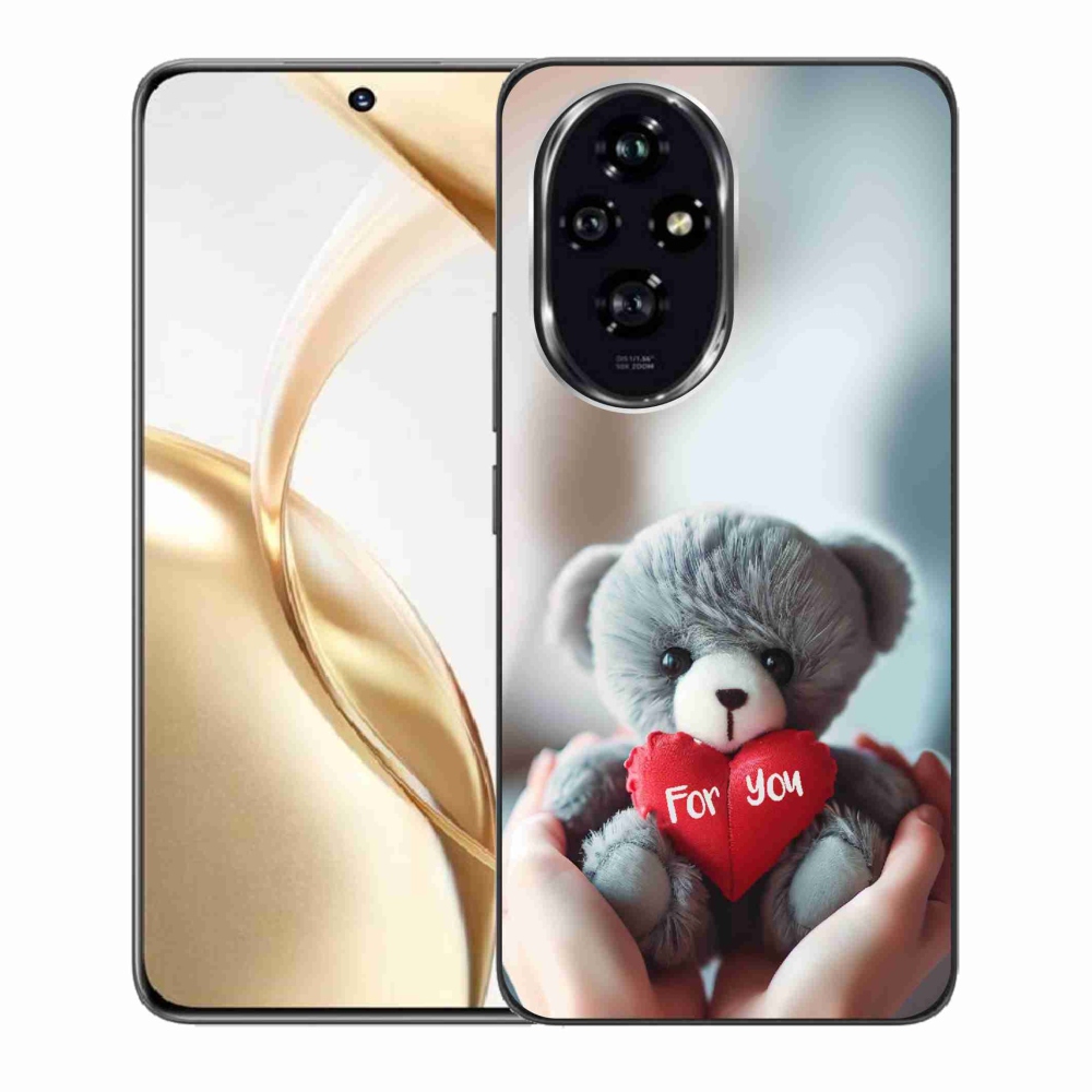 Gelový kryt mmCase na Honor 200 5G - medvídek pro zamilované