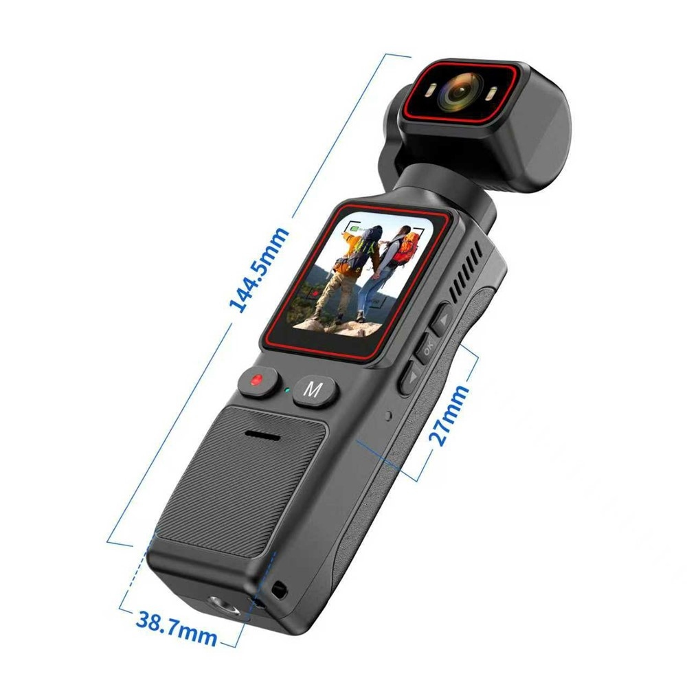 L19S 2K vlog kamera s displejem a LED přisvětlením