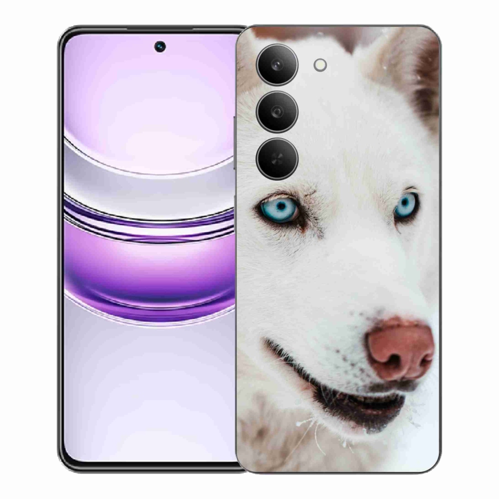 Gelový kryt mmCase na Realme 14x 5G - psí pohled
