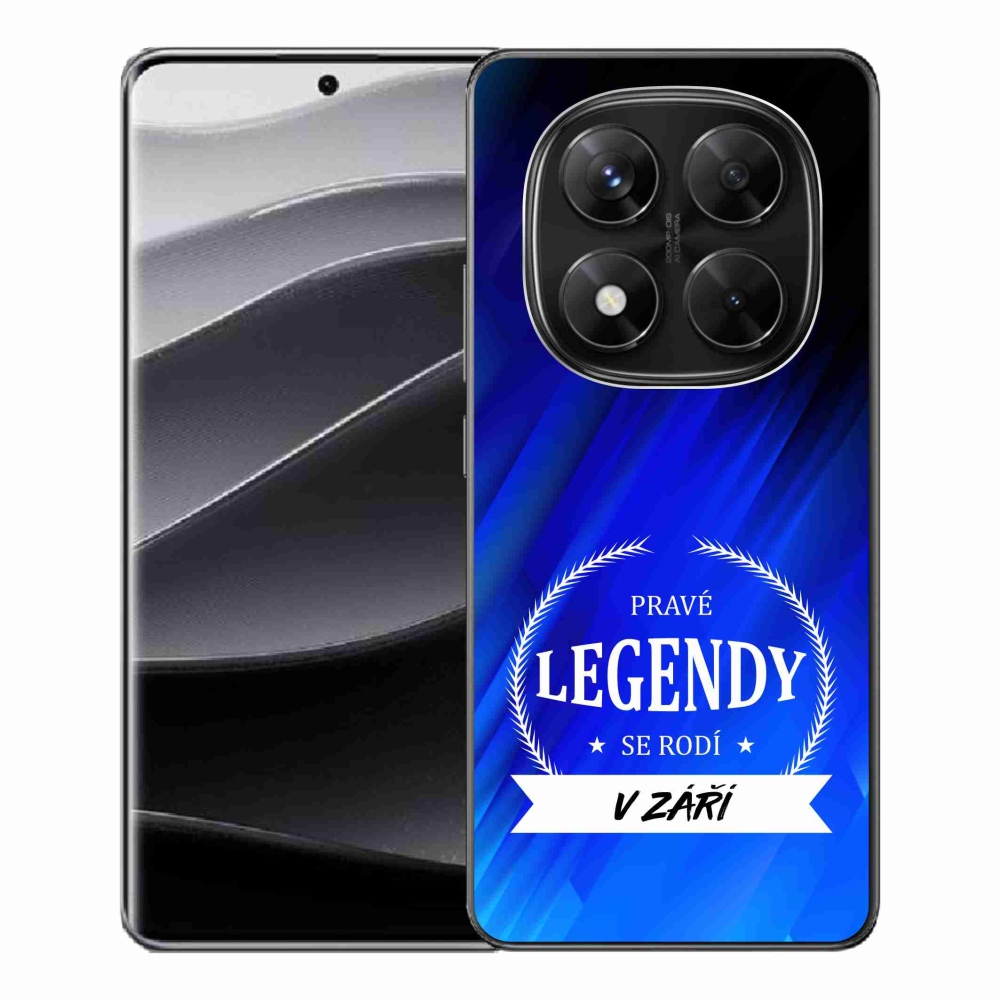 Gelový kryt mmCase na Xiaomi Redmi Note 14 Pro 5G/Poco X7 5G - legendy v září modré pozadí