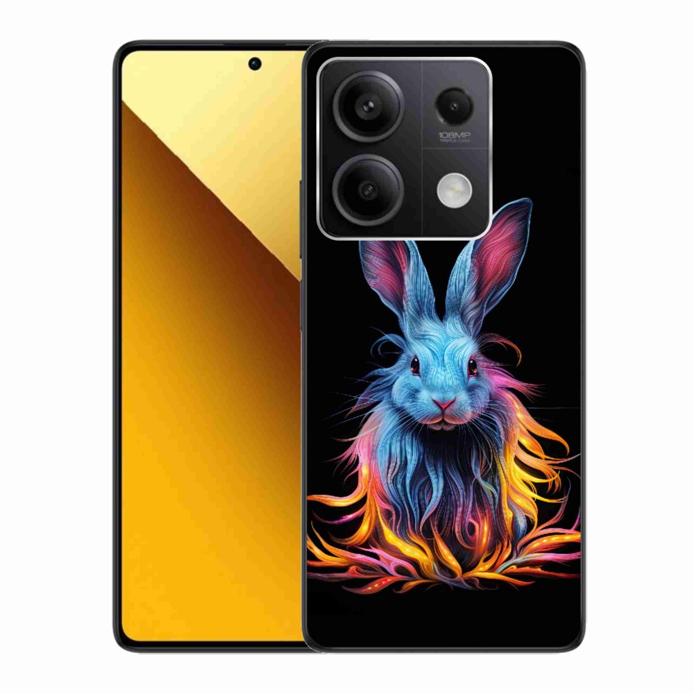 Gelový kryt mmCase na Xiaomi Redmi Note 13 5G - abstraktní zajíc