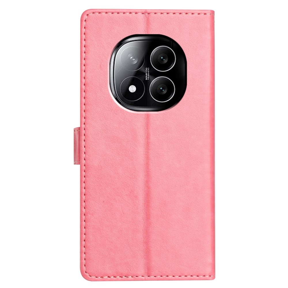 Clots knížkové pouzdro na Xiaomi Redmi Note 14 Pro 5G/Poco X7 5G - růžové