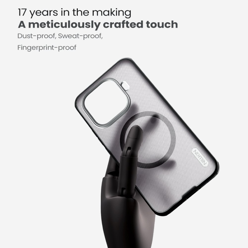 Nillkin Super Frosted PRO Magnetic Zadní Kryt pro Xiaomi 15T Pro Transparent Black