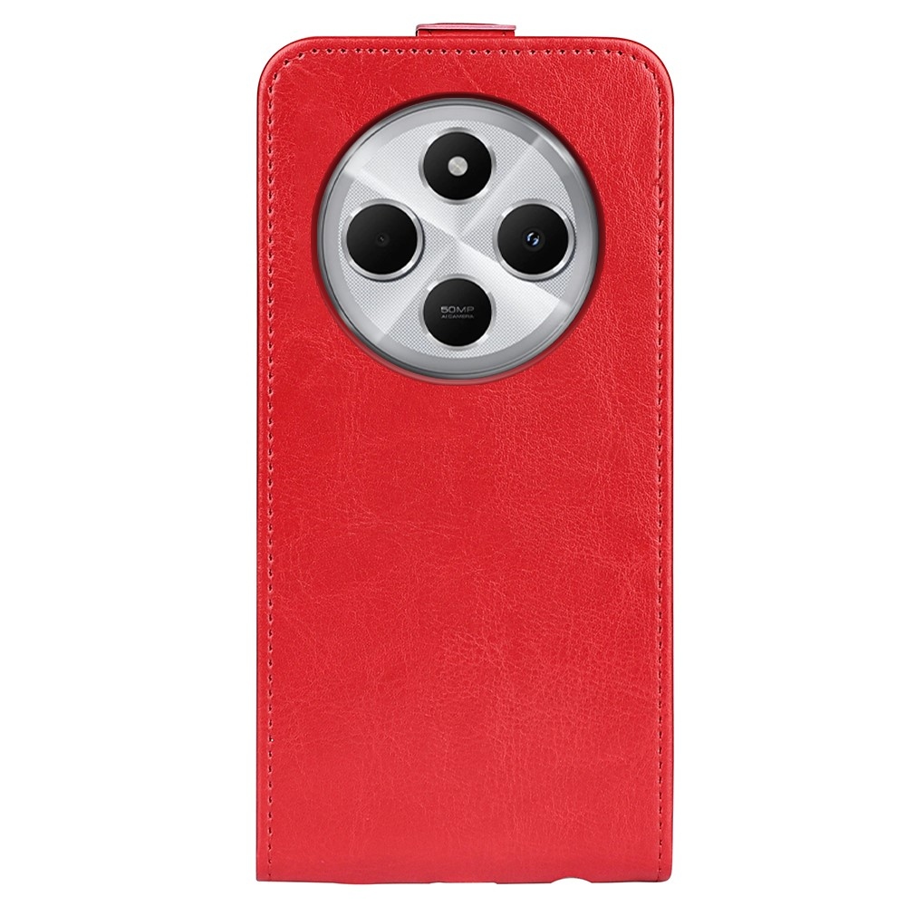 Vertical knížkové pouzdro na Xiaomi Redmi 14C/Poco C75 - červené