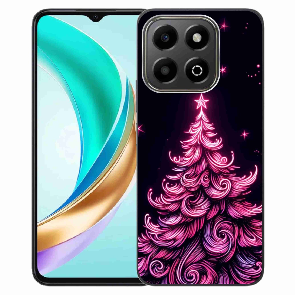 Gelový kryt mmCase na Honor X6b - neonový vánoční stromek 2