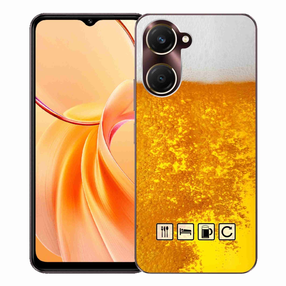 Gelový kryt mmCase na Vivo Y28s 5G - pivní motiv 3