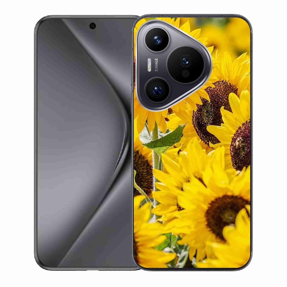 Gelový kryt mmCase na Huawei Pura 70 - slunečnice