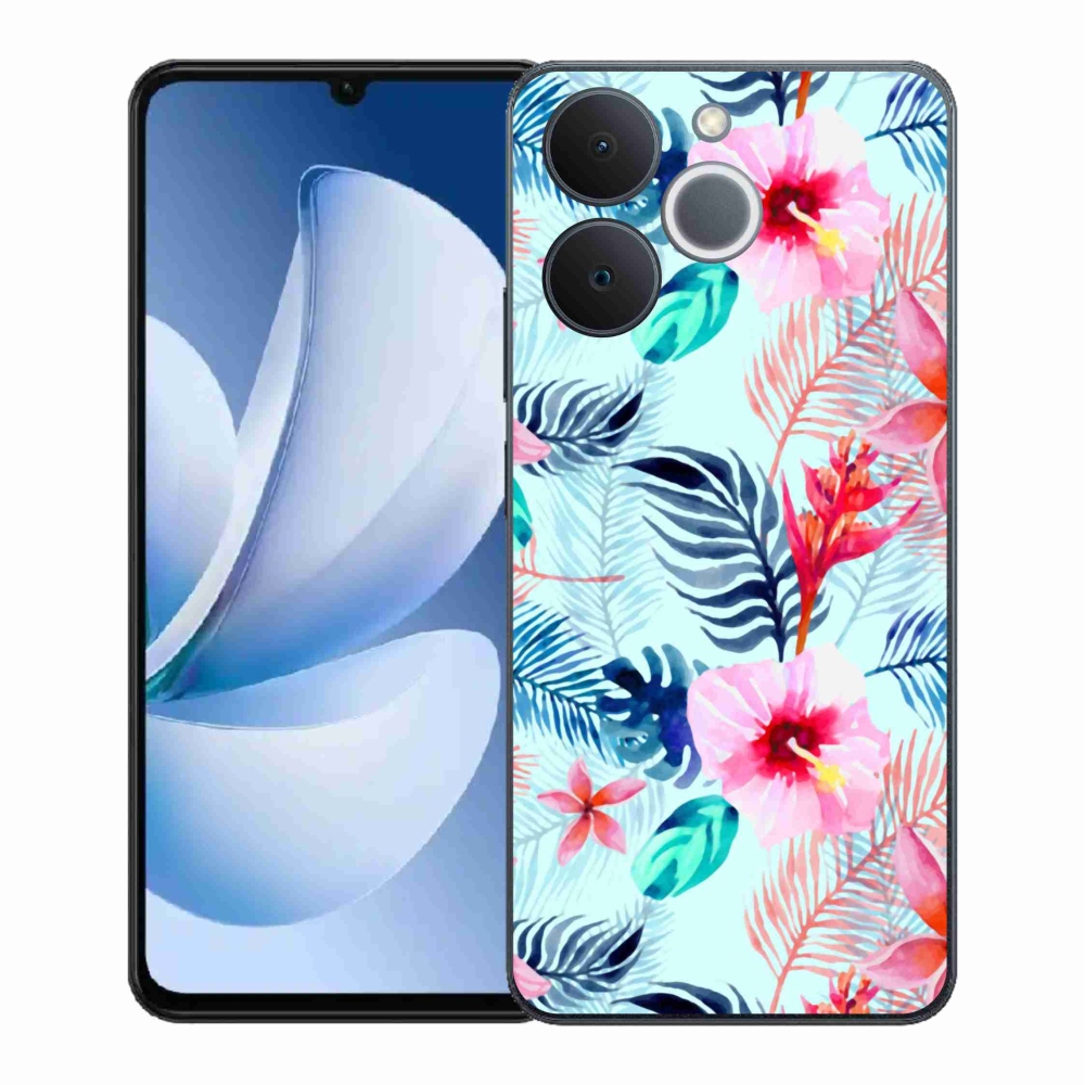 Gelový kryt mmCase na Realme Note 70T - květiny