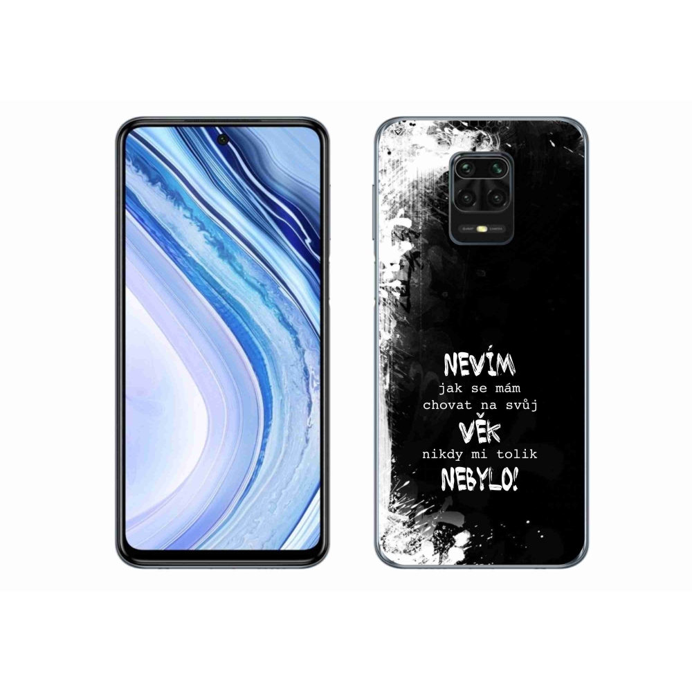 Gelový kryt mmCase na Xiaomi Redmi Note 9S - vtipný text 14 černé pozadí