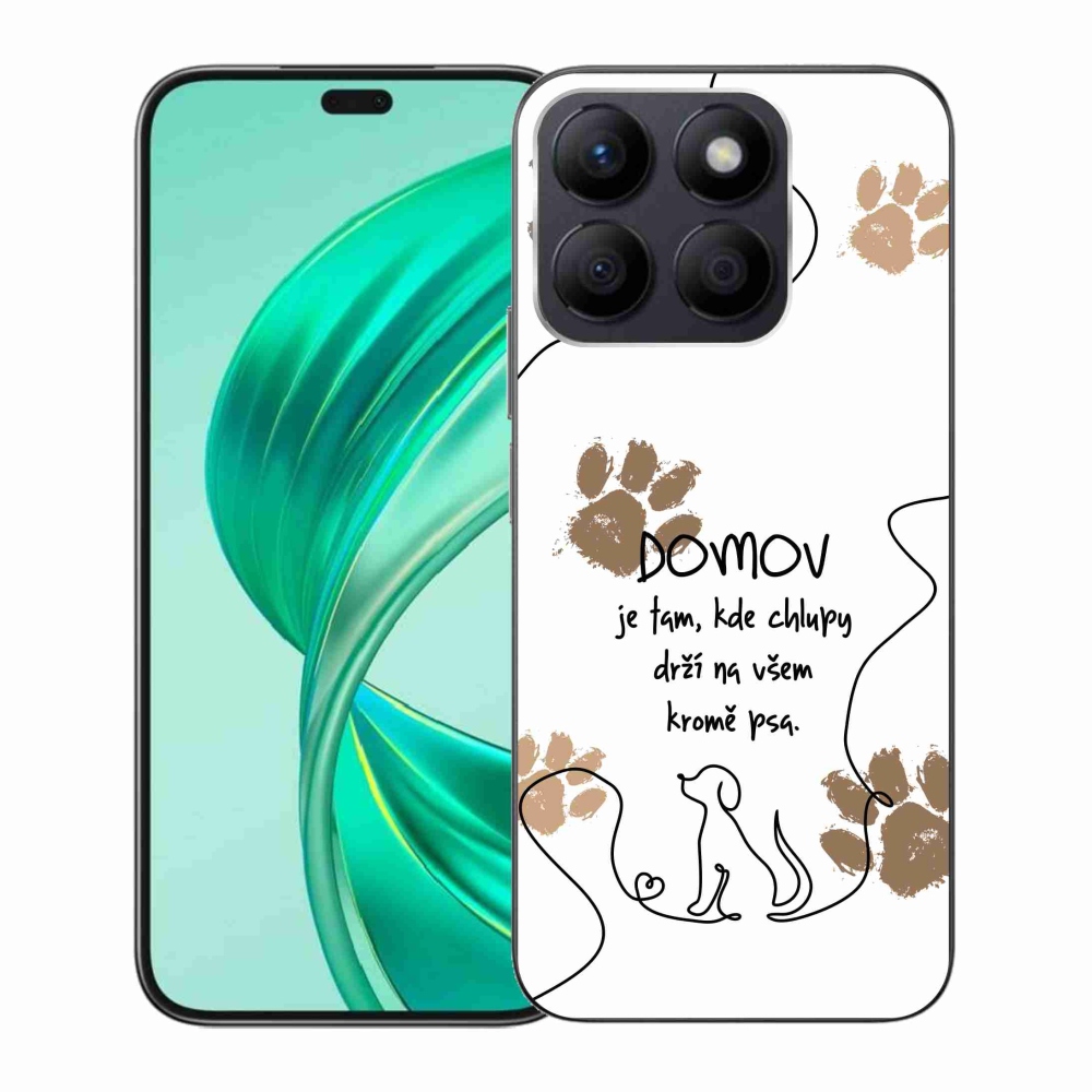 Gelový kryt mmCase na Honor X8b - psí motiv bílé pozadí