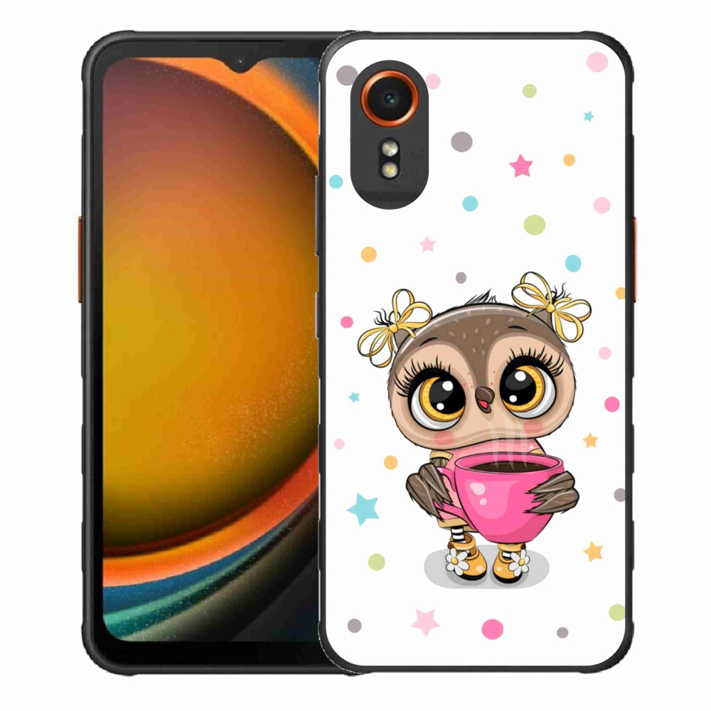 Gelový kryt mmCase na Samsung Galaxy Xcover 7 - kreslená sovička