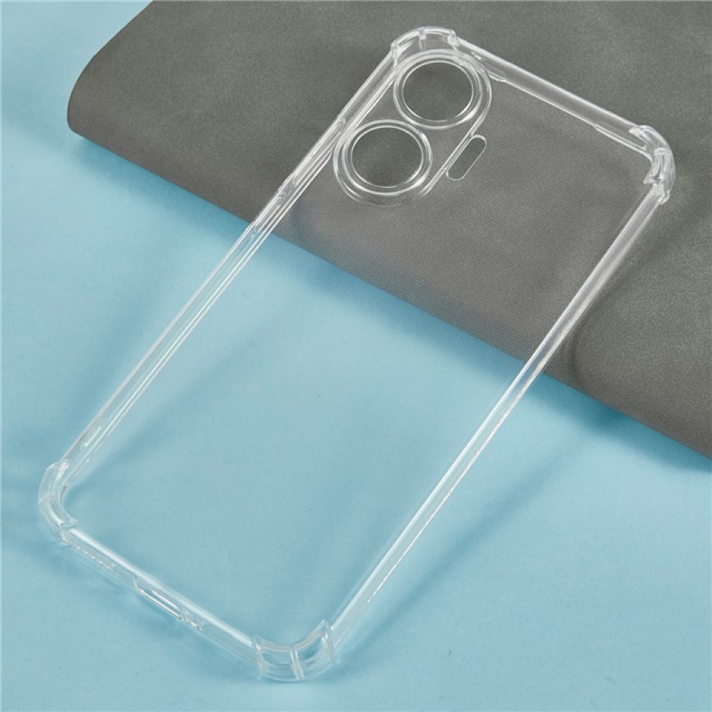 Transparentní gelový kryt se zesílenými rohy na Xiaomi Poco F7 5G