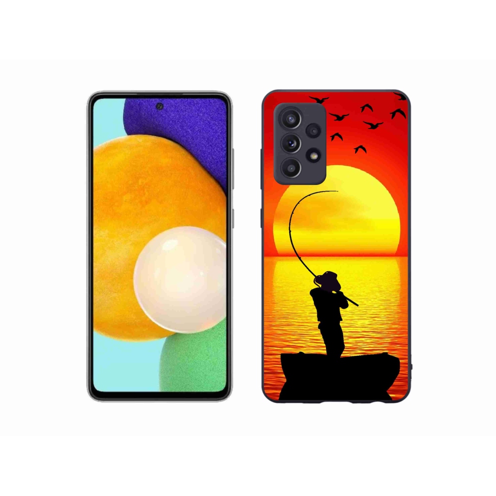 Gelový kryt mmCase na Samsung Galaxy A52/A52 5G - rybaření