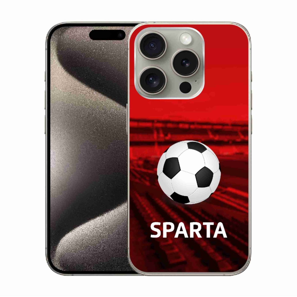 Gelový kryt mmCase na iPhone 15 Pro - sparta 1
