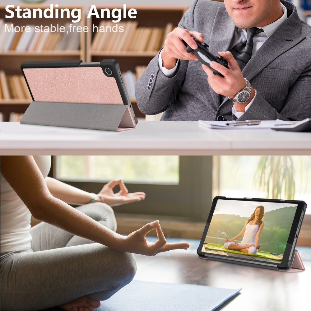 Stand zavírací pouzdro na Lenovo Tab M8 4. Gen (2024) - růžovozlaté