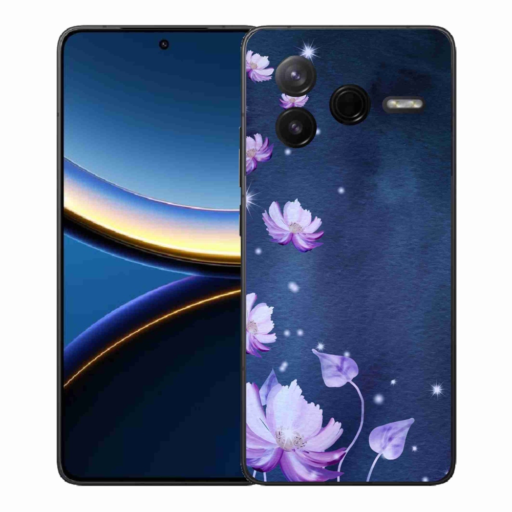 Gelový kryt mmCase na Xiaomi Poco F7 Pro - padající květy