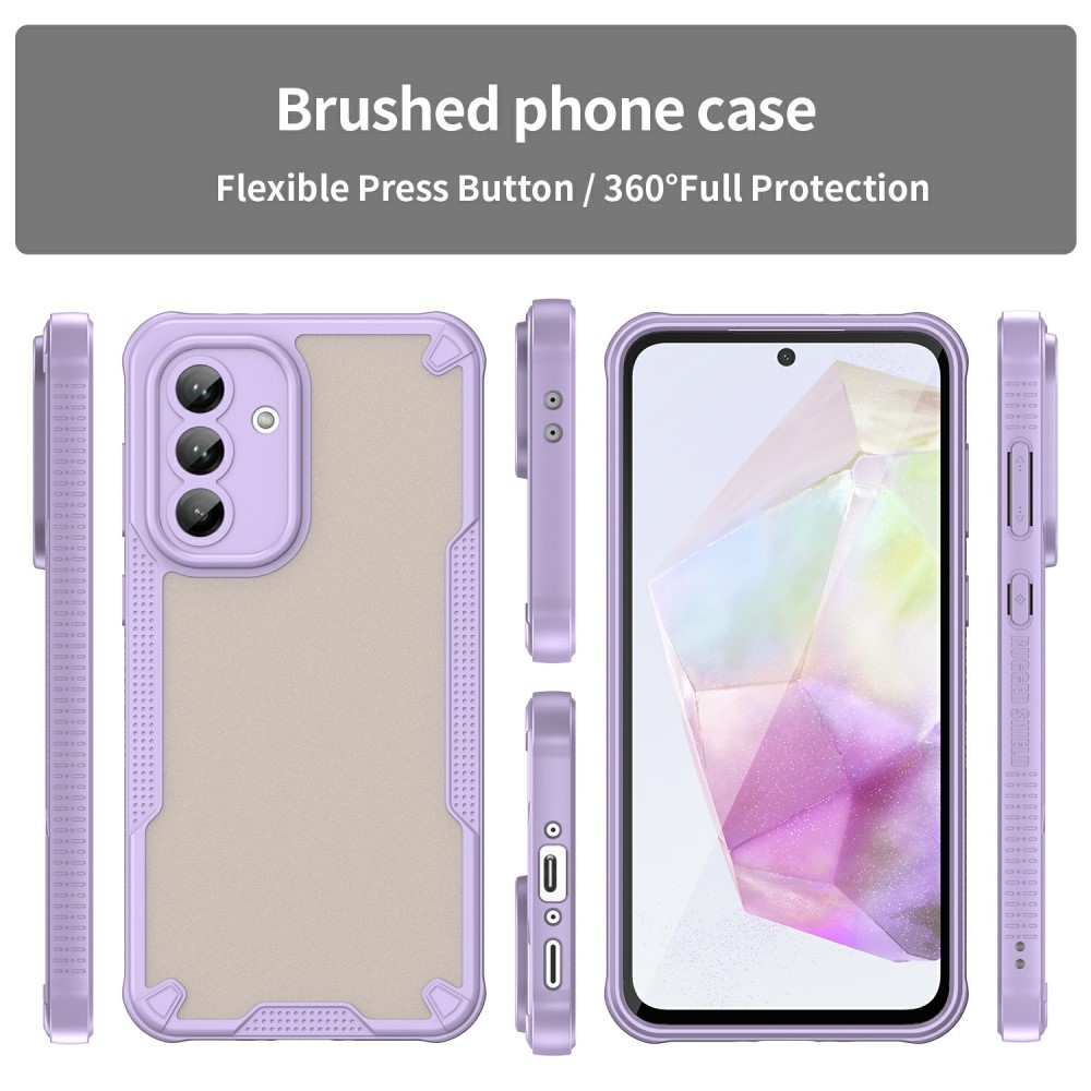 Frosted odolný kryt na Samsung Galaxy A36 5G - fialový