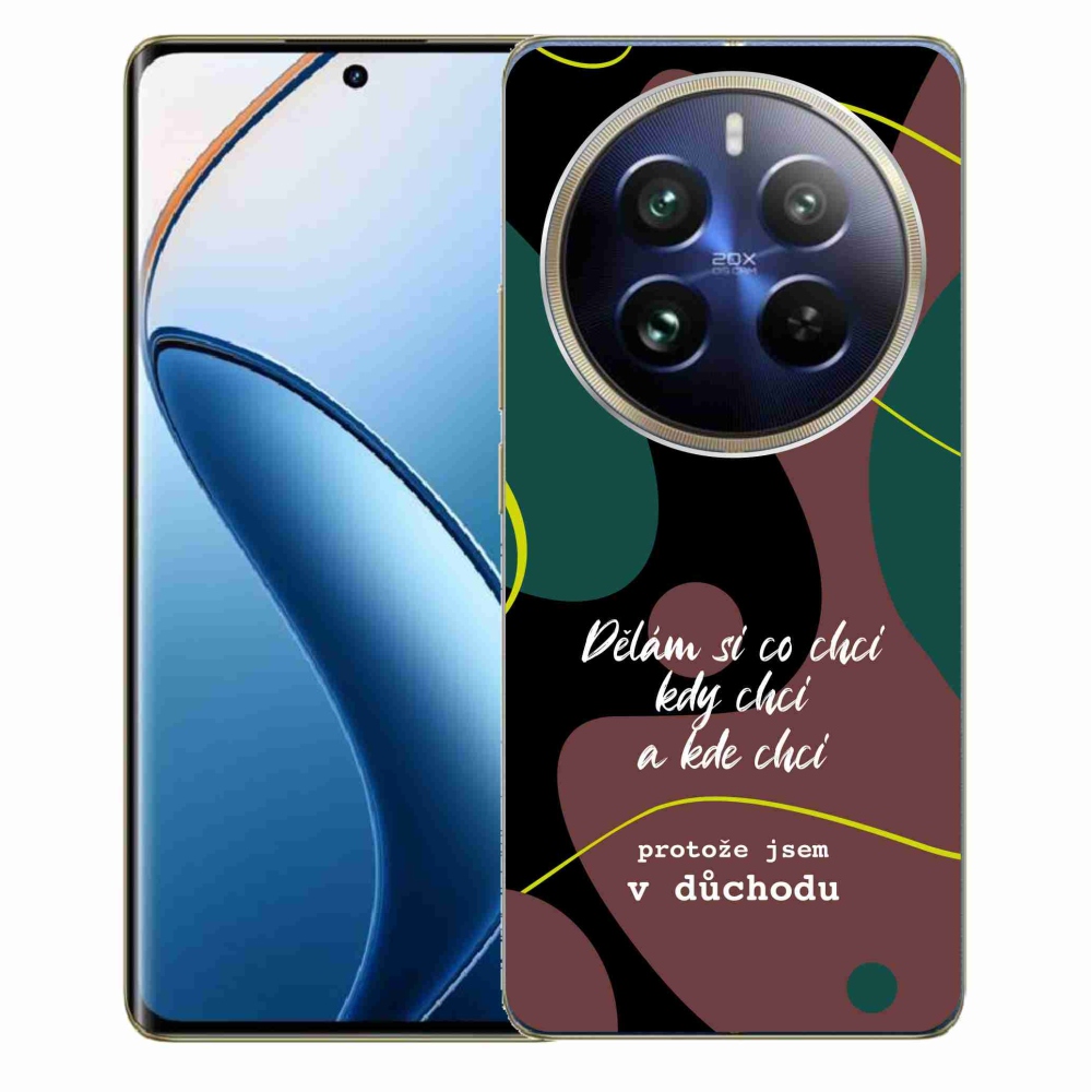 Gelový kryt mmCase na Realme 12 Pro 5G/12 Pro+ 5G - vtipný text 10 černé pozadí
