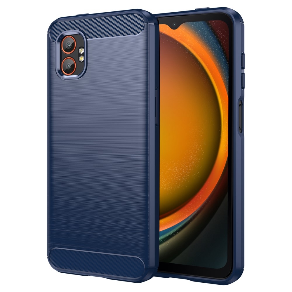 Carbon odolný gelový obal na Samsung Galaxy Xcover 7 Pro - modrý