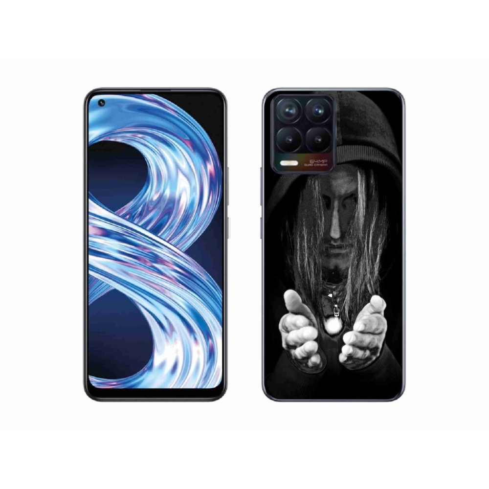 Gelový kryt mmCase na Realme 8 Pro - tajemná osoba