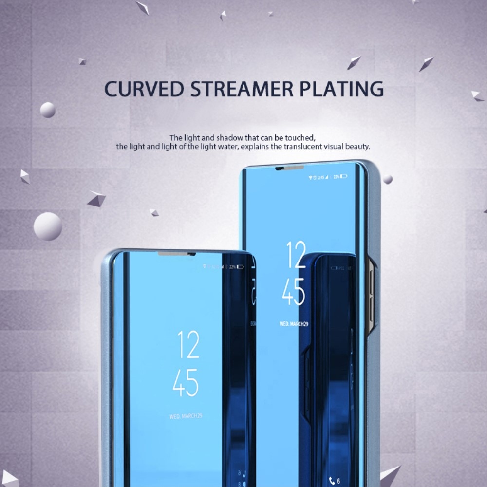 Clear zavírací kryt s matným předkem na Samsung Galaxy A05s - modrý