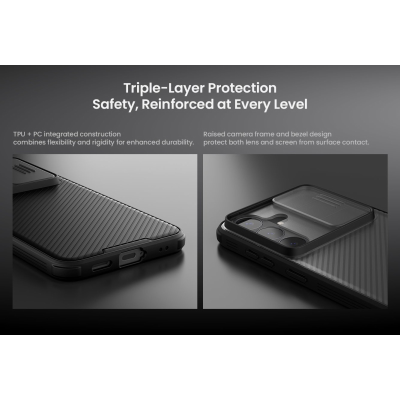 Nillkin CamShield PRO Zadní Kryt pro Samsung Galaxy S26 FE Transparent Black