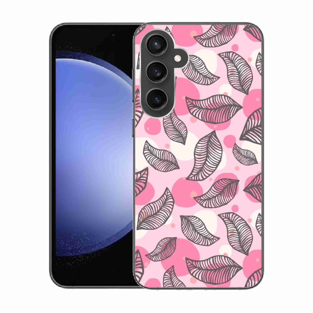 Gelový kryt mmCase na Samsung Galaxy S23 FE - kreslené padající listy