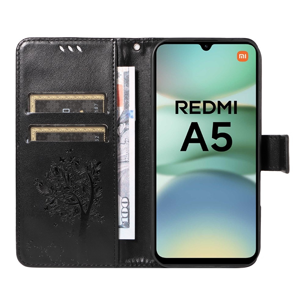 Trees knížkové pouzdro na Xiaomi Redmi A5 (173.45x79.35x8.45mm) - černé