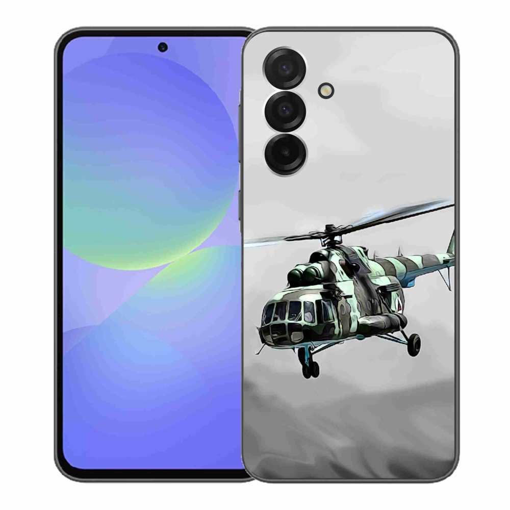 Gelový kryt mmCase na Samsung Galaxy A36 5G - vojenský vrtulník