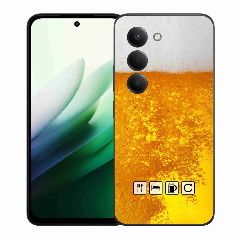 Gelový kryt mmCase na Xiaomi Redmi 15 5G (169mm) - pivní motiv 3