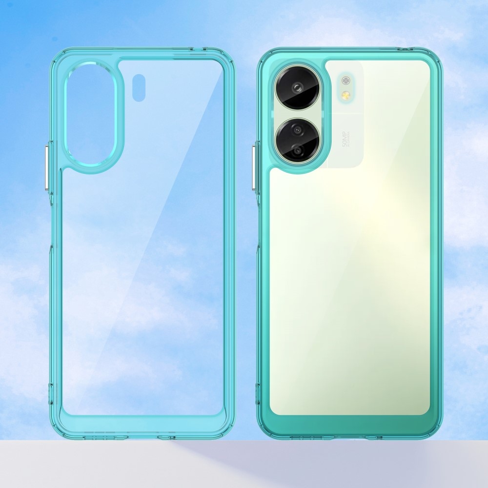 Gelový obal s pevnými zády na Xiaomi Poco C65/Redmi 13C - světlemodrý