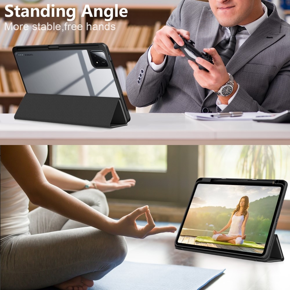 Case chytré zavírací pouzdro na tablet Xiaomi Pad 6S Pro - černé