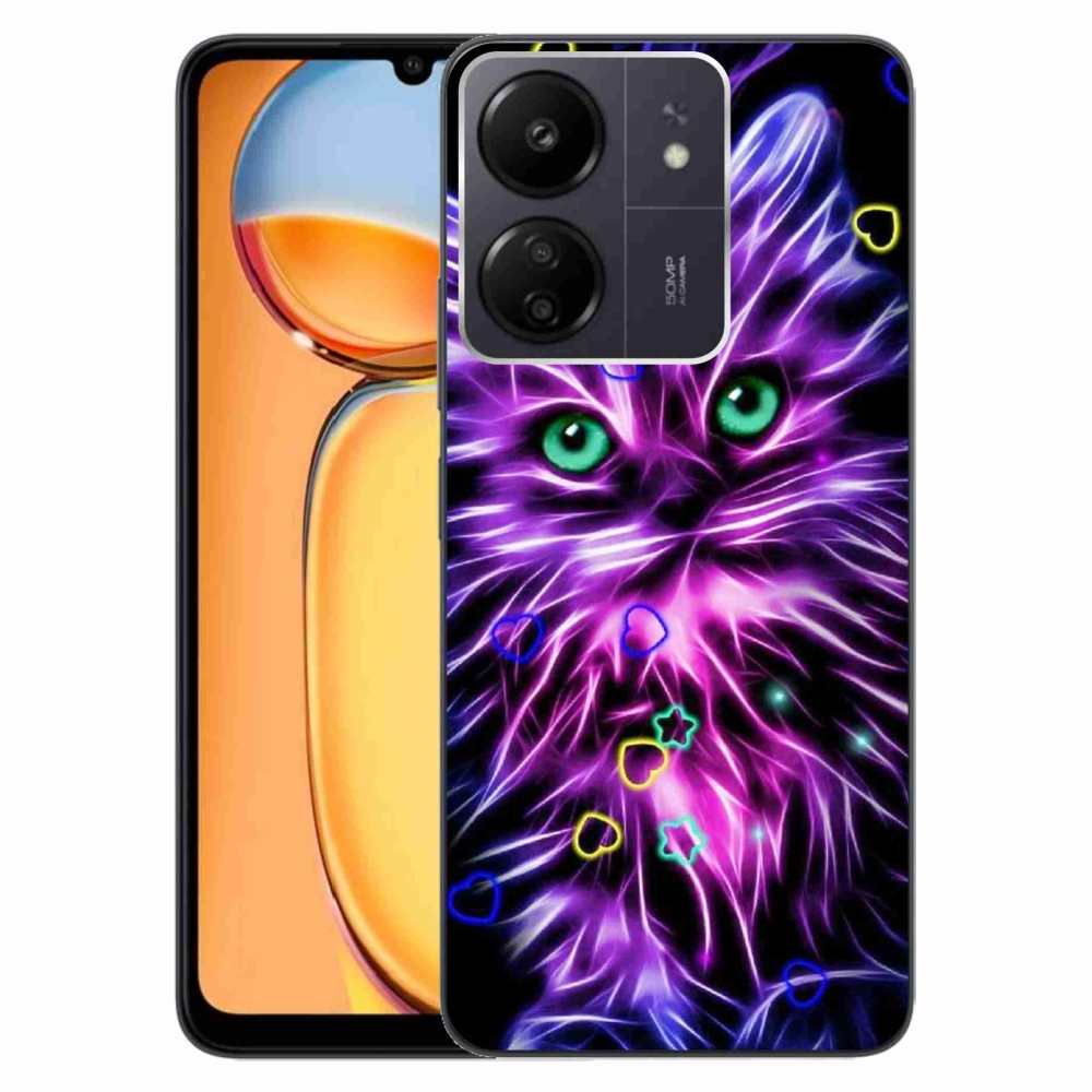 Gelový kryt mmCase na Xiaomi Poco C65/Redmi 13C - abstraktní kočka
