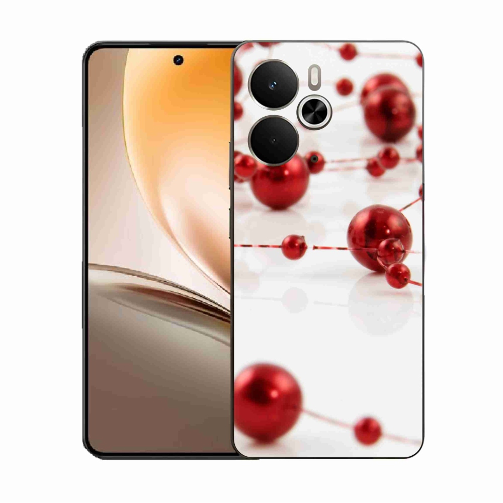 Gelový kryt mmCase na Realme 14 5G - vánoční řetěz