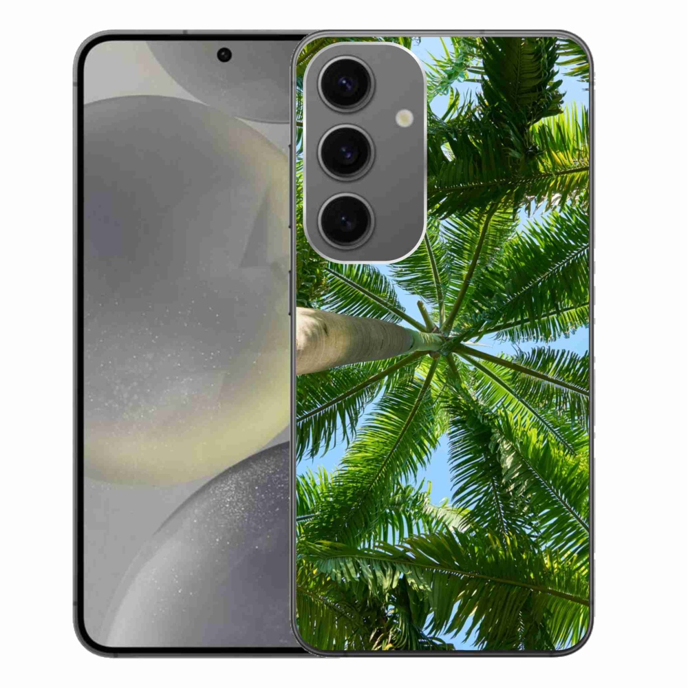 Gelový kryt mmCase na Samsung Galaxy S24+ - palmy