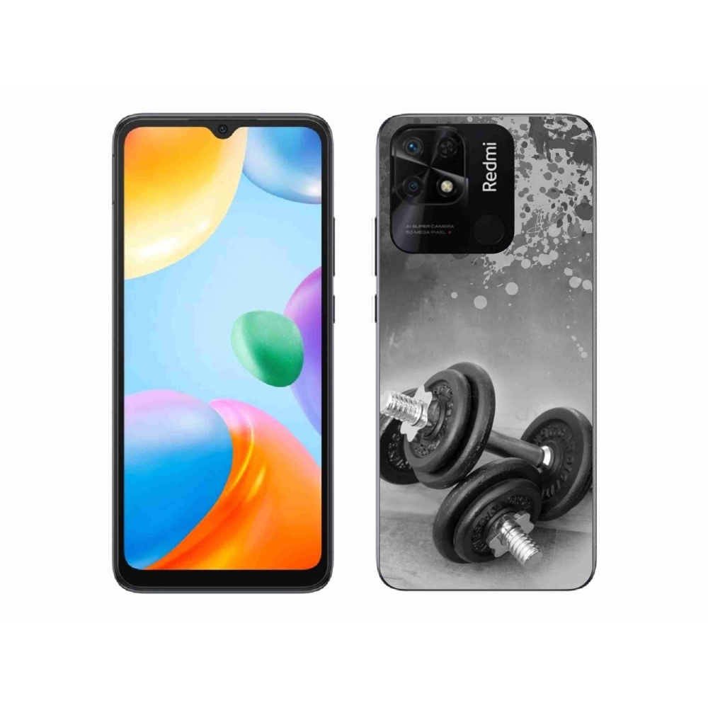 Gelový kryt mmCase na Xiaomi Redmi 10C - činky 1