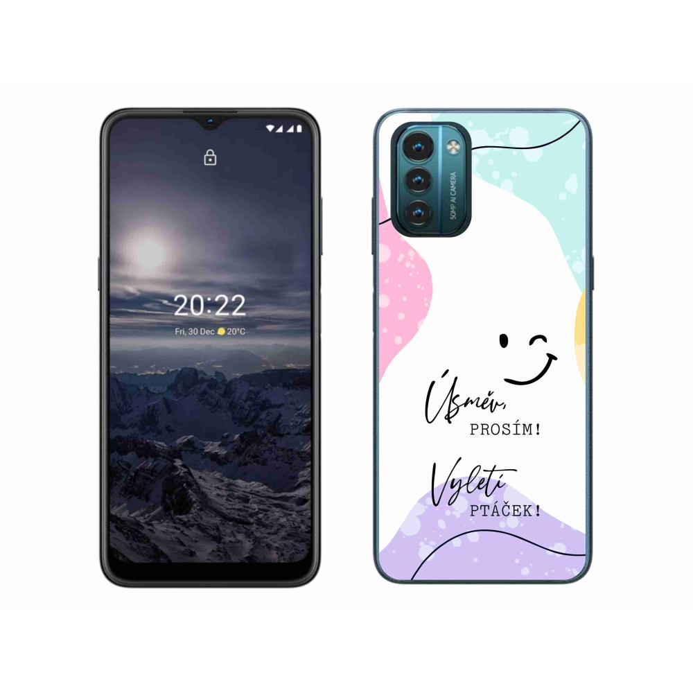 Gelový kryt mmCase na Nokia G11/G21 - vtipný text 4 bílé pozadí