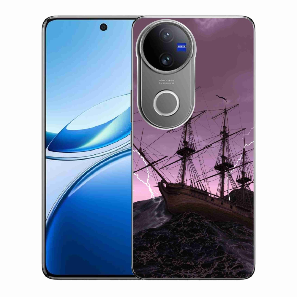 Gelový kryt mmCase na Vivo V50 5G - loď v bouři