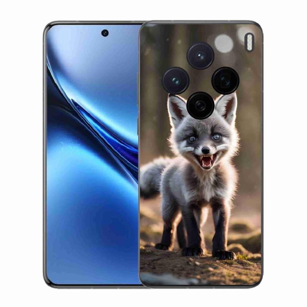 Gelový kryt mmCase na Vivo X200 5G - rozzuřená liška