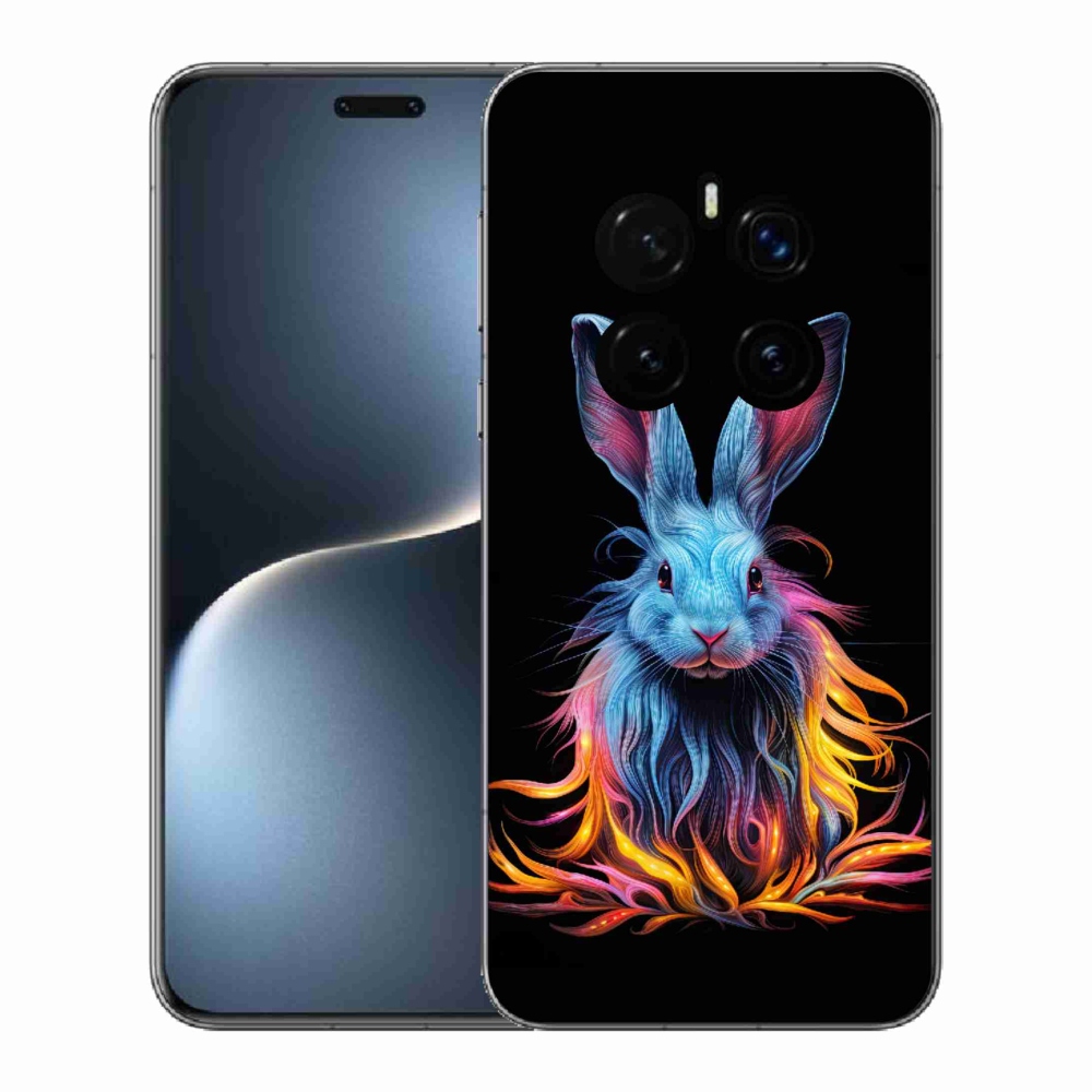 Gelový kryt mmCase na Honor Magic 7 Pro 5G - abstraktní zajíc