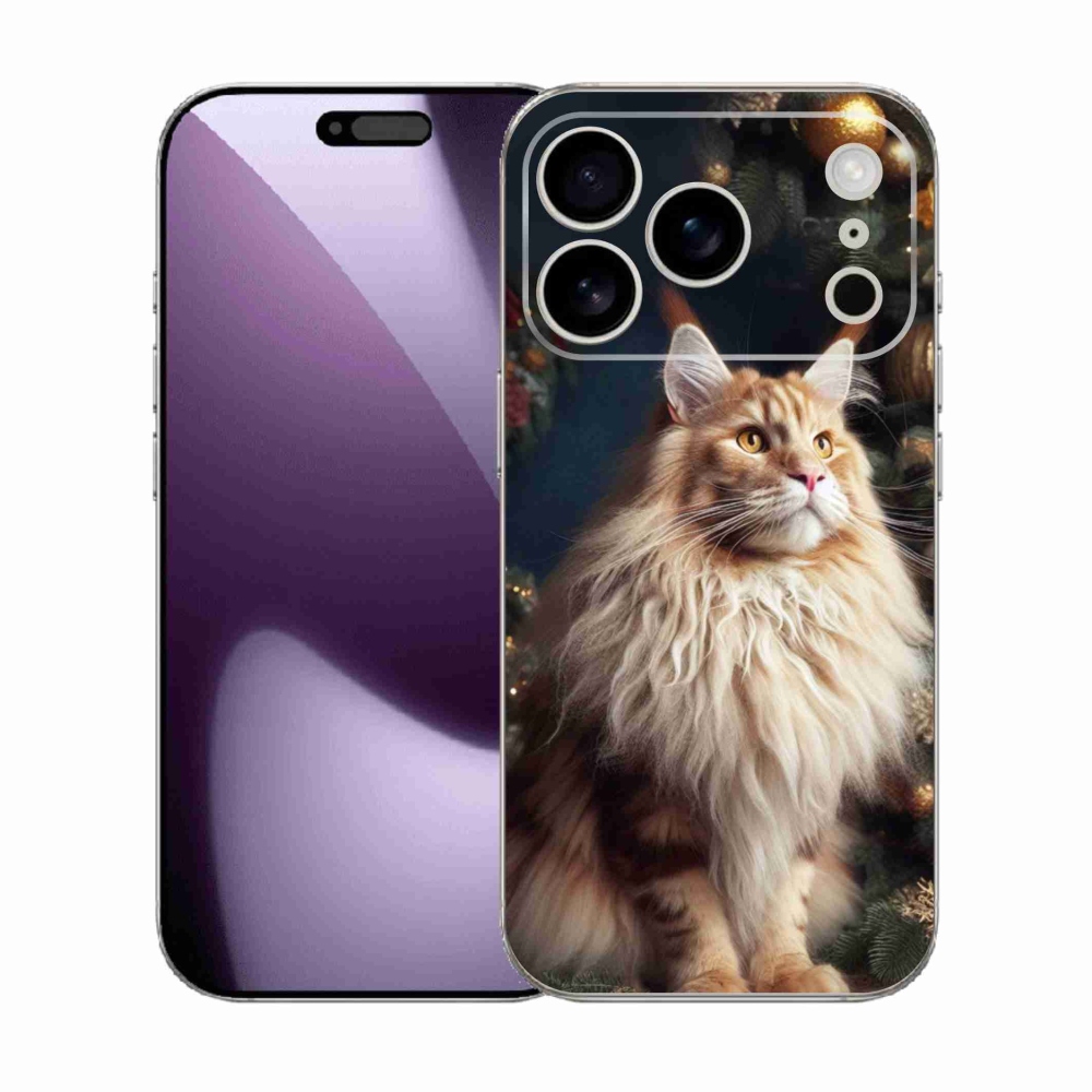 Gelový kryt mmCase na iPhone 17 Pro - kočka u stromku