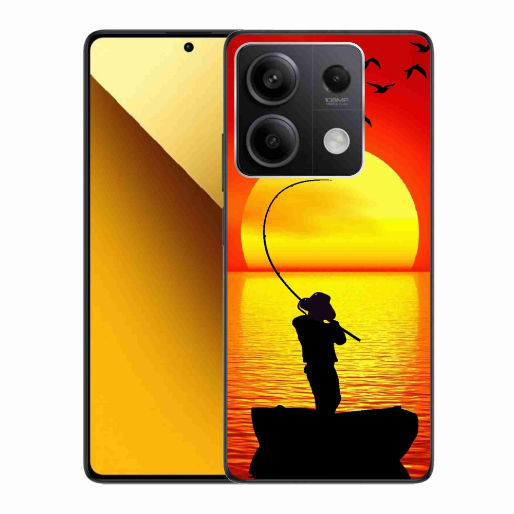 Gelový kryt mmCase na Xiaomi Redmi Note 13 5G - rybaření