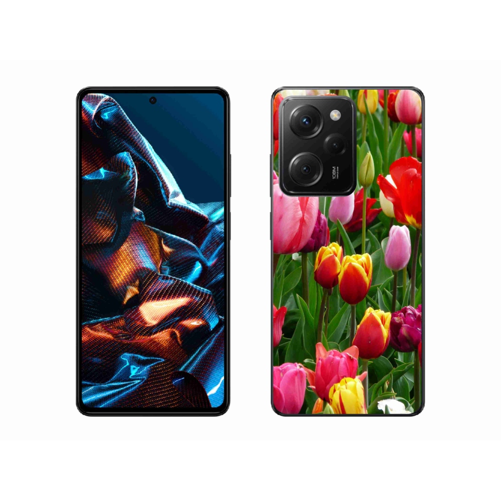 Gelový kryt mmCase na Xiaomi Poco X5 Pro 5G - tulipány