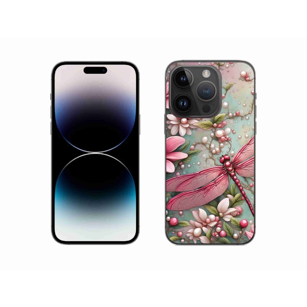 Gelový kryt mmCase na iPhone 14 Pro - vážka