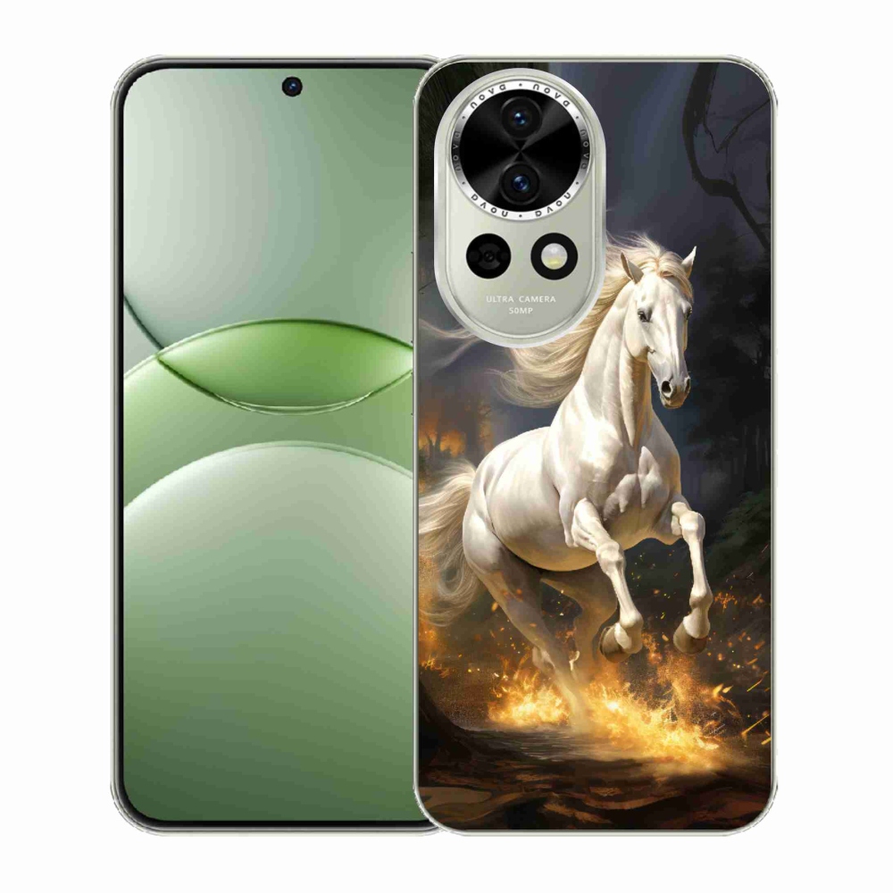 Gelový kryt mmCase na Huawei Nova 13 5G - bílý kůň 2