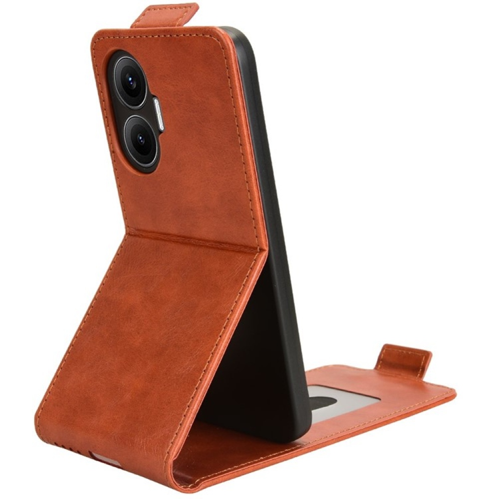 Vert flipové pouzdro na Xiaomi Poco F7 5G - oranžové