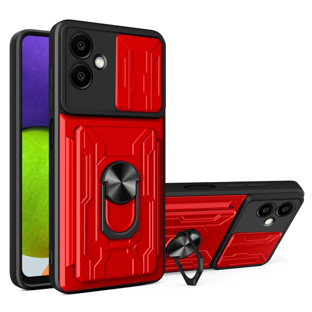 Slider odolný kryt na Samsung Galaxy A06 4G - červený